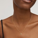 Monica Vinader July Birthstone Chain Necklace In 18ct Gold Vermeil With Ruby