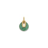 Monica Vinader Kate Young Gemstone Pendant In 18ct Gold Vermeil With Green Aventurine