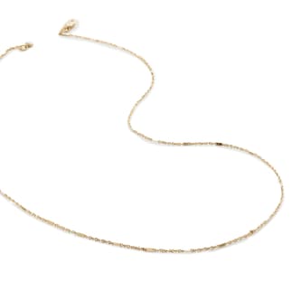 Monica Vinader Shimmer Chain Necklace In 14ct Solid Gold