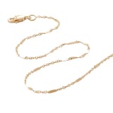 Monica Vinader Shimmer Chain Necklace In 14ct Solid Gold