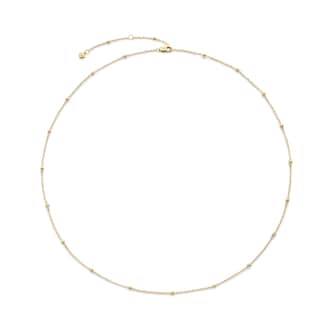 Monica Vinader Beaded Chain Necklace In 14ct Solid Gold