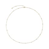 Monica Vinader Beaded Chain Necklace In 14ct Solid Gold