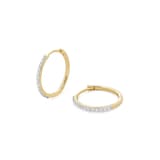 Monica Vinader Pavé Lab Grown Diamond Small Hoop Earrings In 14ct Solid Gold