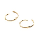 Monica Vinader MV Siren™ Mini Huggie Earrings 14ct Solid Gold