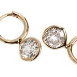 Monica Vinader MV Siren™ Solitaire 1ct Lab Grown Diamond Earrings In 14ct Solid Gold