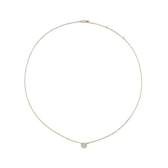Monica Vinader MV Siren™ Solitaire 0.50ct Lab Grown Diamond Necklace In 14ct Solid Gold Monica Vinader MV Siren™ Solitaire 0.50ct Lab Grown Diamond Necklace In 14ct Solid Gold