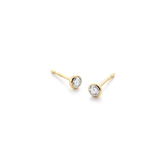Monica Vinader Solitaire Lab Grown Diamond Stud Earrings In 14ct Solid Gold Monica Vinader Solitaire Lab Grown Diamond Stud Earrings In 14ct Solid Gold