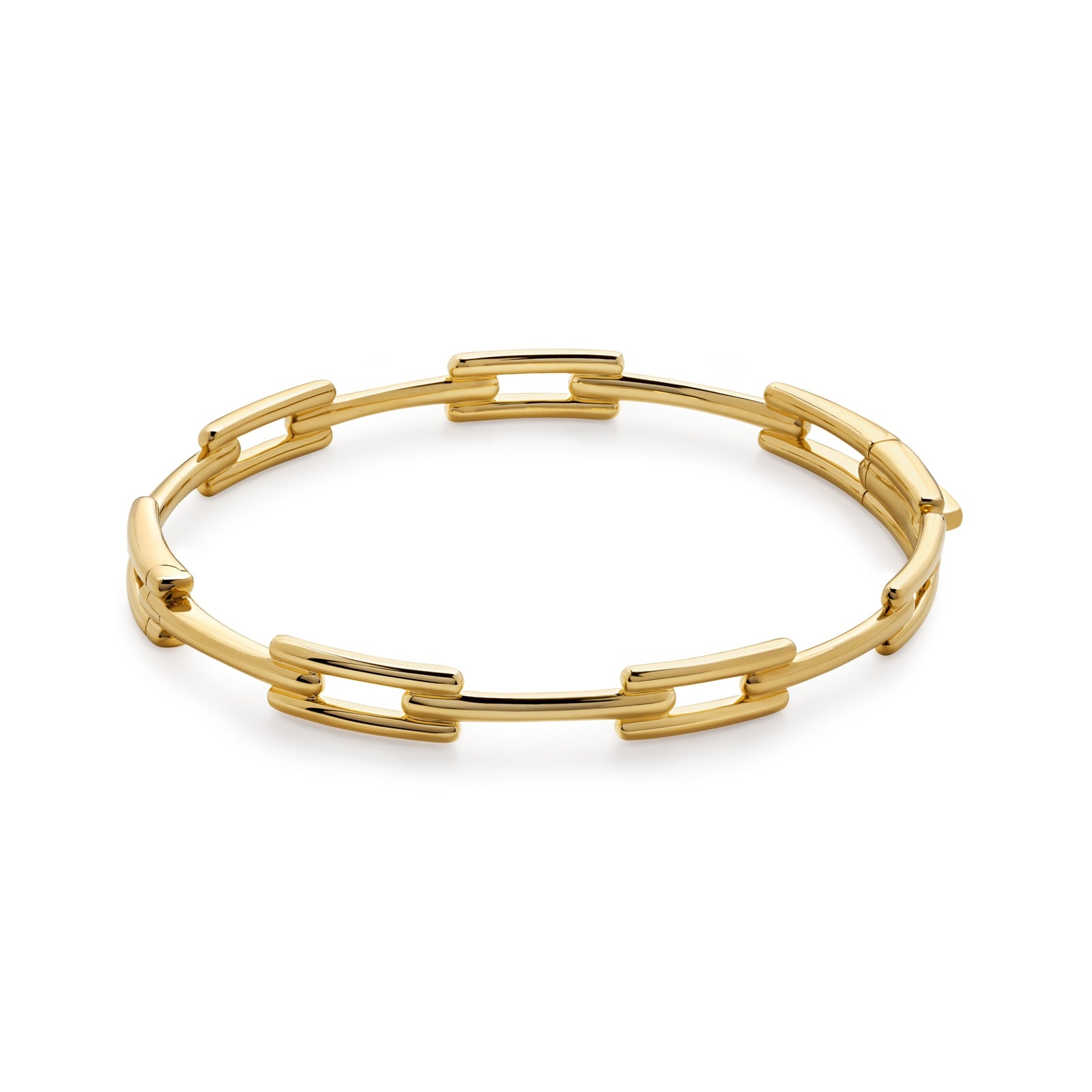 MV Signature™ Link Slim Bangle In 18ct Gold Vermeil