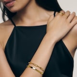 Monica Vinader MV Signature™ Link Slim Bangle In 18ct Gold Vermeil