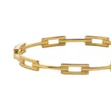Monica Vinader MV Signature™ Link Slim Bangle In 18ct Gold Vermeil