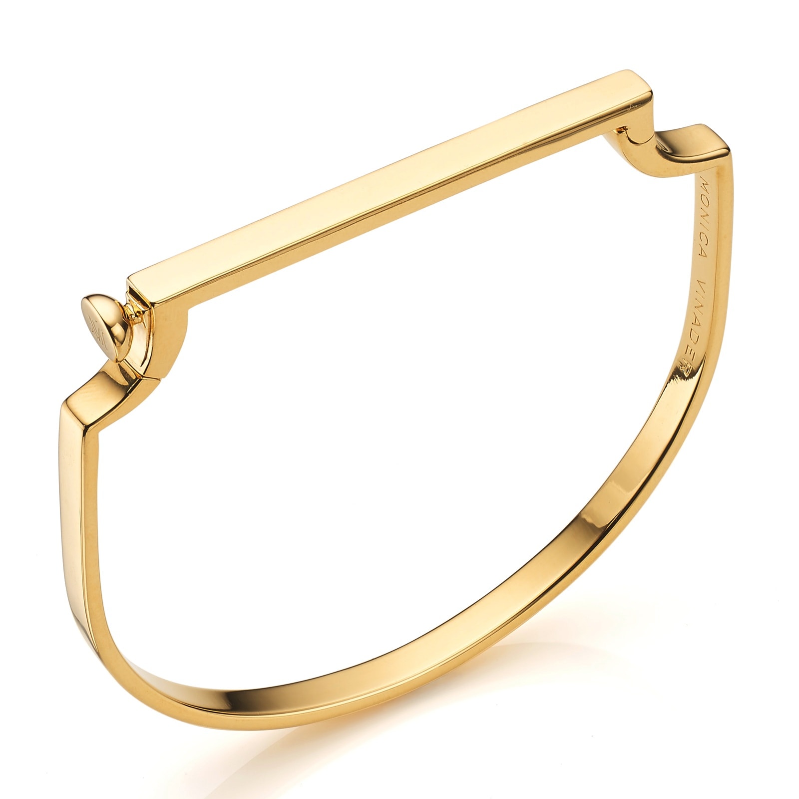 Monica Vinader Signature Bangle In 18ct Gold Vermeil
