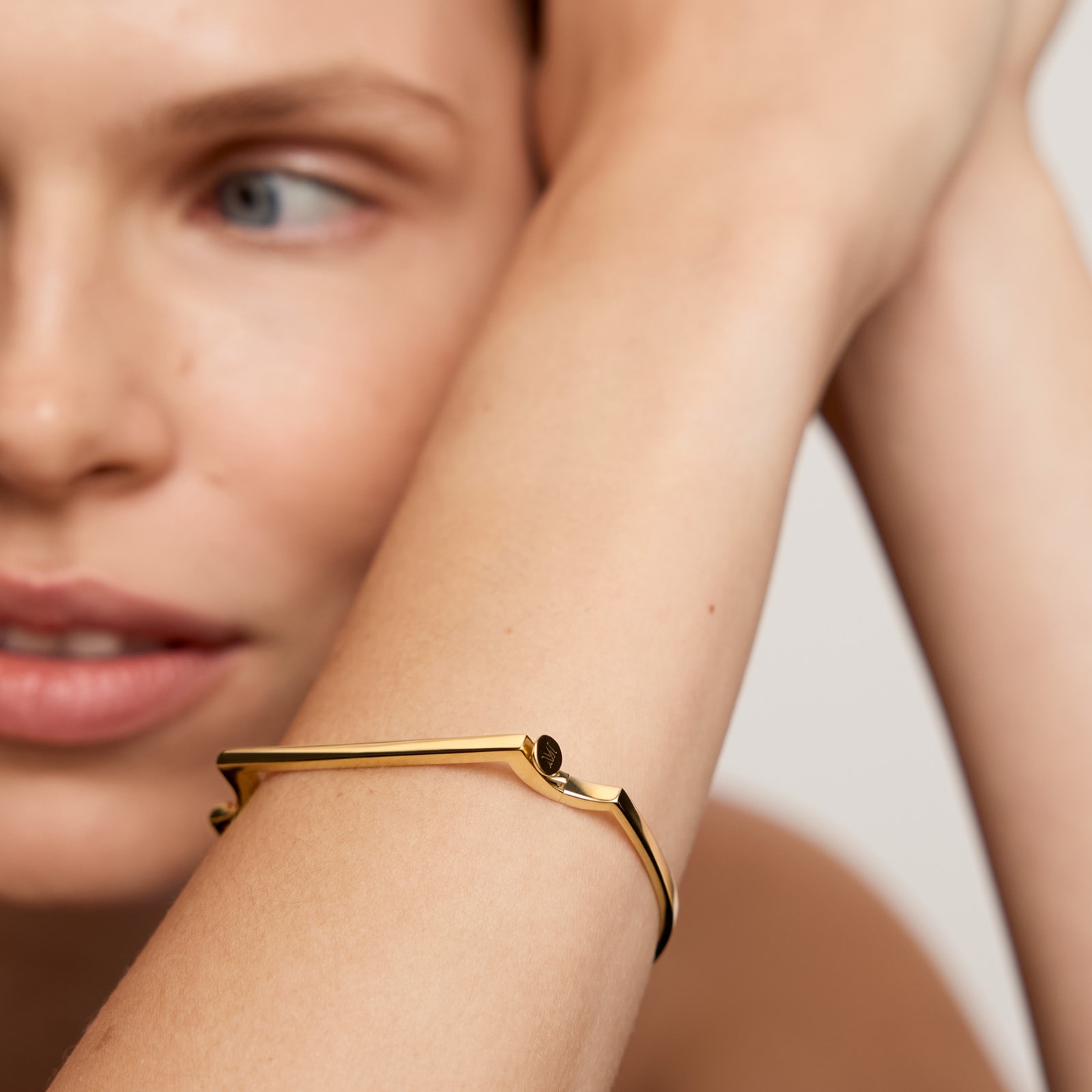 Monica Vinader Signature Bangle In 18ct Gold Vermeil