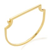 Monica Vinader Signature Slim Bangle In 18ct Gold Vermeil