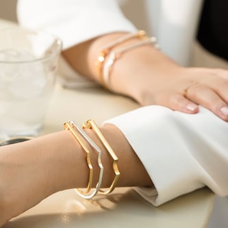 Monica Vinader Signature Slim Bangle In 18ct Gold Vermeil