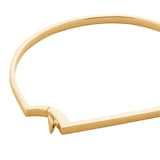 Monica Vinader Signature Slim Bangle In 18ct Gold Vermeil