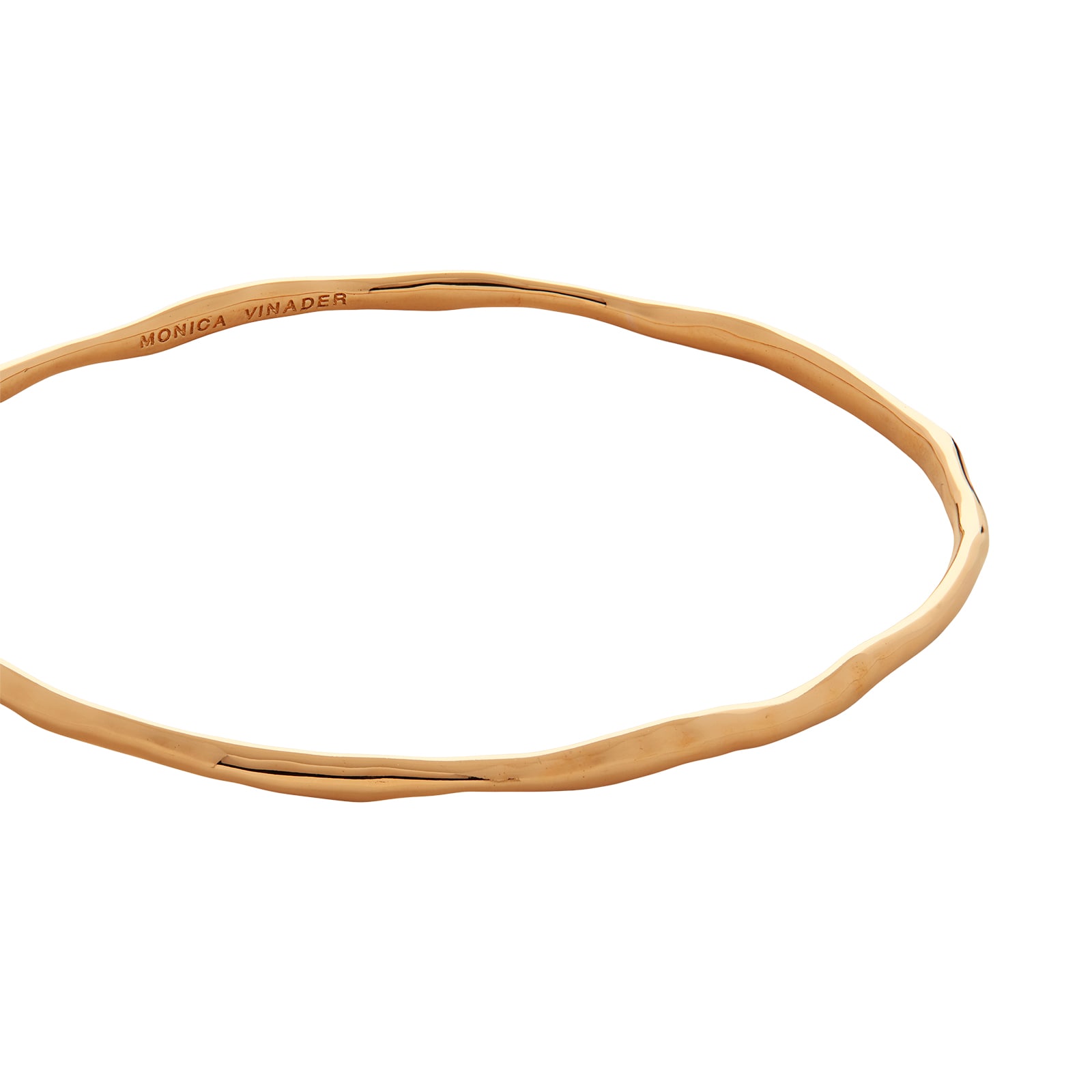 Monica Vinader MV Siren™ Muse Bangle In 18ct Gold Vermeil Monica Vinader MV Siren™ Muse Bangle In 18ct Gold Vermeil