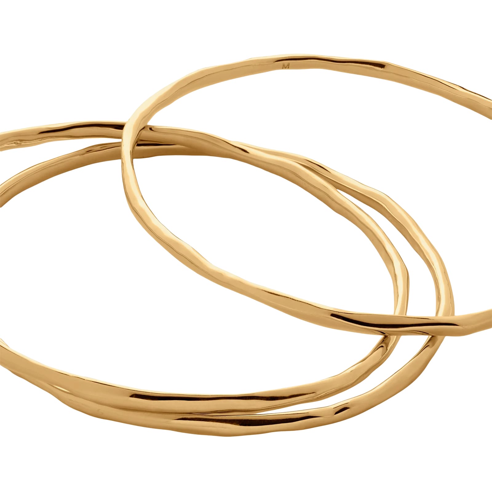 Monica Vinader MV Siren™ Muse Bangle In 18ct Gold Vermeil Monica Vinader MV Siren™ Muse Bangle In 18ct Gold Vermeil