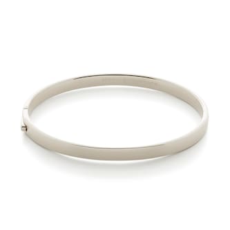 Monica Vinader Essential Bangle In Sterling Silver