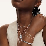 Monica Vinader Essential Bangle In Sterling Silver