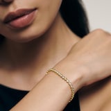 Monica Vinader Round 0.25ct Lab Grown Diamond Tennis Bracelet In 18ct Gold Vermeil