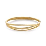 Monica Vinader Nura Wrap Bangle In 18ct Gold Vermeil