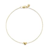 Monica Vinader Mini Heart Chain Bracelet In 14ct Solid Gold