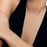 Monica Vinader Mini Heart Chain Bracelet In 14ct Solid Gold