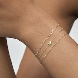 Monica Vinader Mini Paperclip Chain Bracelet In 14ct Solid Gold
