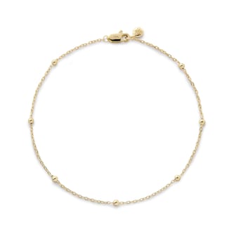 Monica Vinader Beaded Chain Bracelet In 14ct Solid Gold