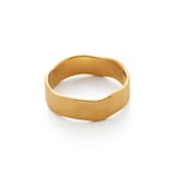 Monica Vinader MV Siren™ Muse Ring In 18ct Gold Vermeil