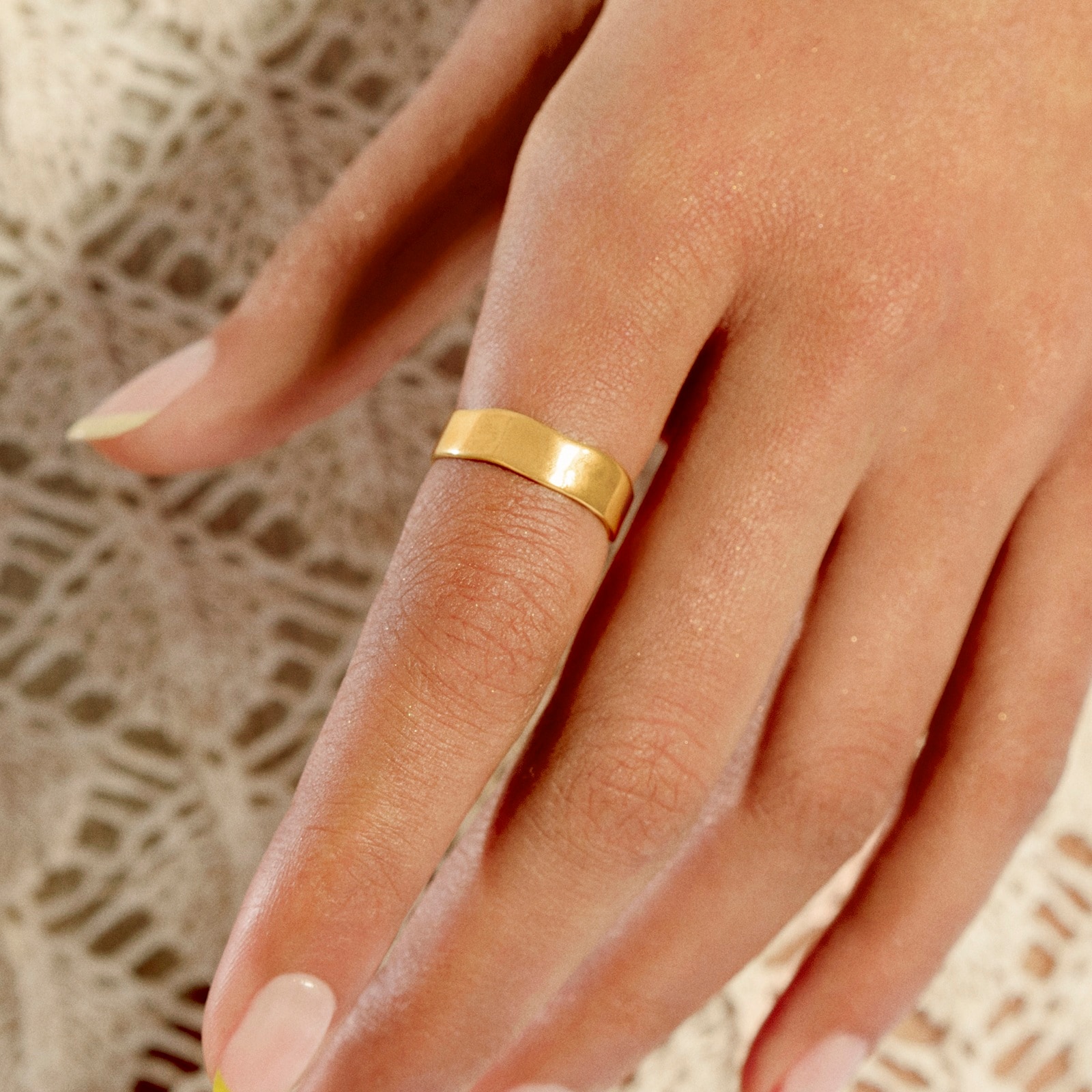 Monica Vinader MV Siren™ Muse Ring In 18ct Gold Vermeil Monica Vinader MV Siren™ Muse Ring In 18ct Gold Vermeil