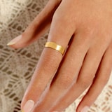 Monica Vinader MV Siren™ Muse Ring In 18ct Gold Vermeil