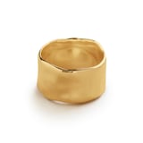 Monica Vinader MV Siren™ Muse Bold Ring In 18ct Gold Vermeil