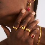 Monica Vinader MV Siren™ Muse Bold Ring In 18ct Gold Vermeil