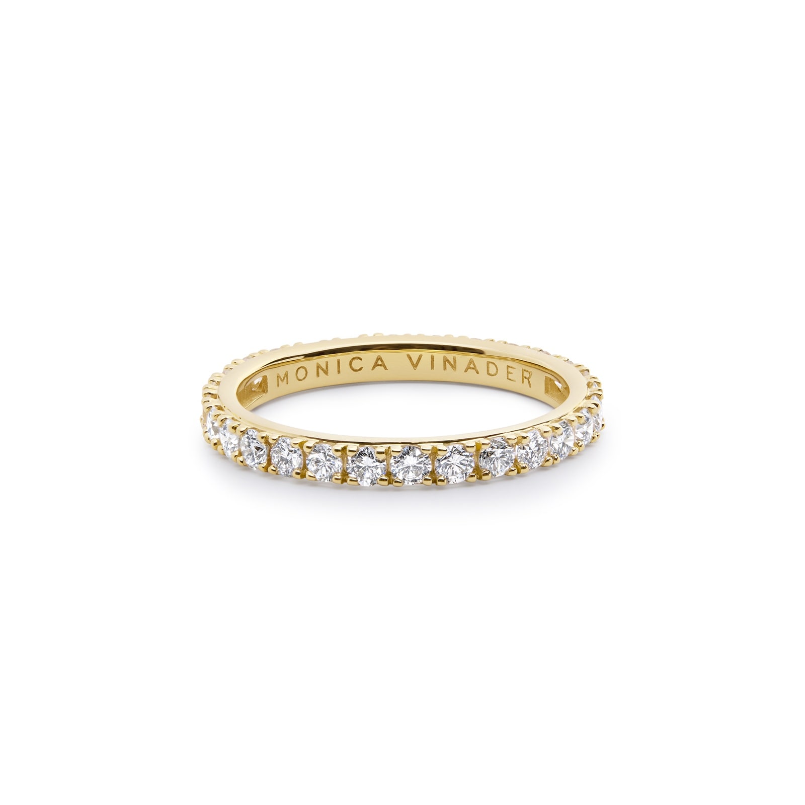 Diamond Eternity Ring In 14ct Solid Gold With Lab Grown Diamond - Ring Size L