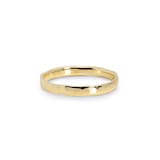 Monica Vinader Hammered Slim Band In 14ct Solid Gold