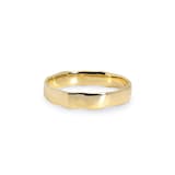 Monica Vinader Hammered Band In 14ct Solid Gold