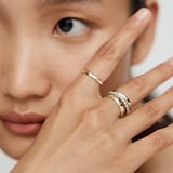 Monica Vinader Hammered Band In 14ct Solid Gold
