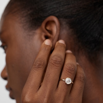 Monica Vinader MV Siren™ Solitaire 1ct Lab Grown Diamond Ring In 14ct Solid Gold Monica Vinader MV Siren™ Solitaire 1ct Lab Grown Diamond Ring In 14ct Solid Gold