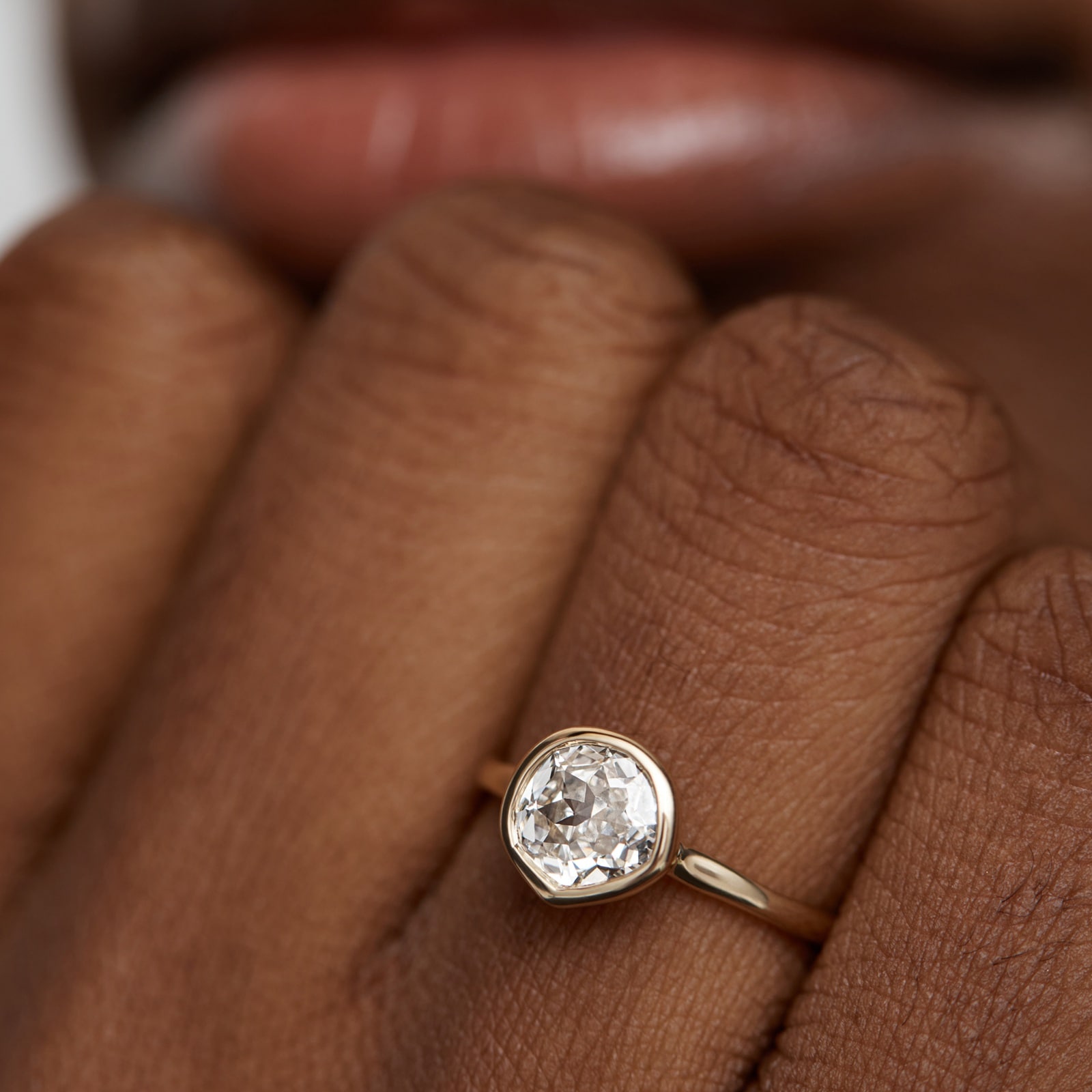 Monica Vinader MV Siren™ Solitaire 1ct Lab Grown Diamond Ring In 14ct Solid Gold