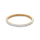 Monica Vinader Diamond Eternity Ring In 14ct Solid Gold With Lab Grown Diamond