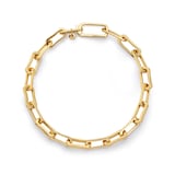 Monica Vinader Alta Mini Chain Bracelet In 18ct Gold Vermeil