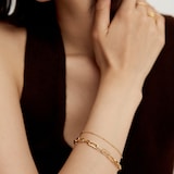 Monica Vinader Alta Mini Chain Bracelet In 18ct Gold Vermeil