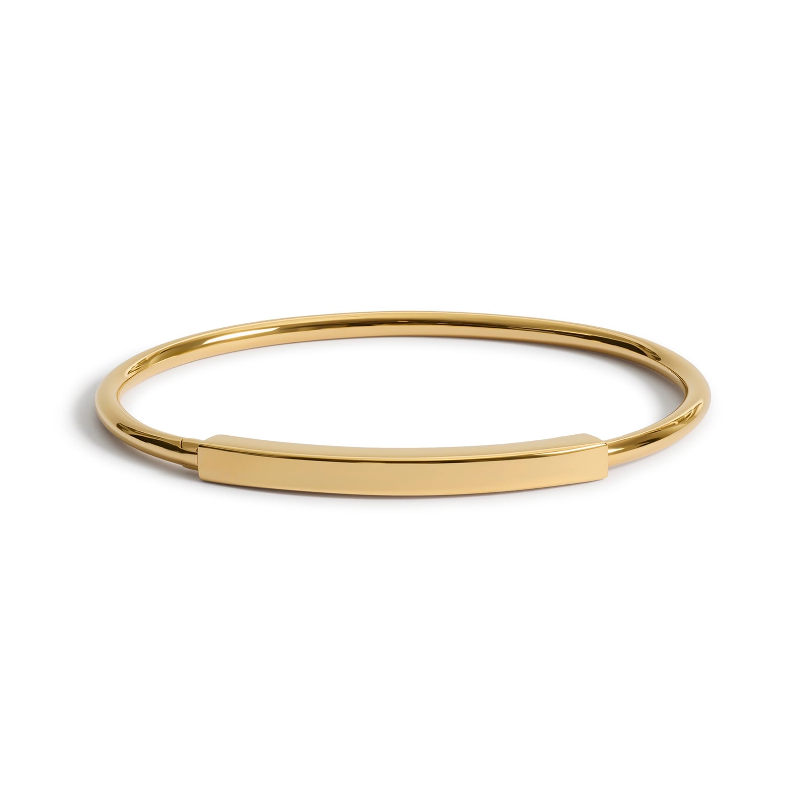 Monica Vinader MV Linear™ Bangle In 18ct Gold Vermeil Monica Vinader MV Linear™ Bangle In 18ct Gold Vermeil