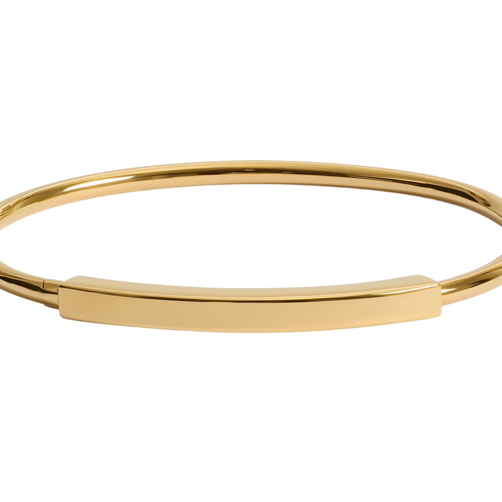 Monica Vinader MV Linear™ Bangle In 18ct Gold Vermeil Monica Vinader MV Linear™ Bangle In 18ct Gold Vermeil