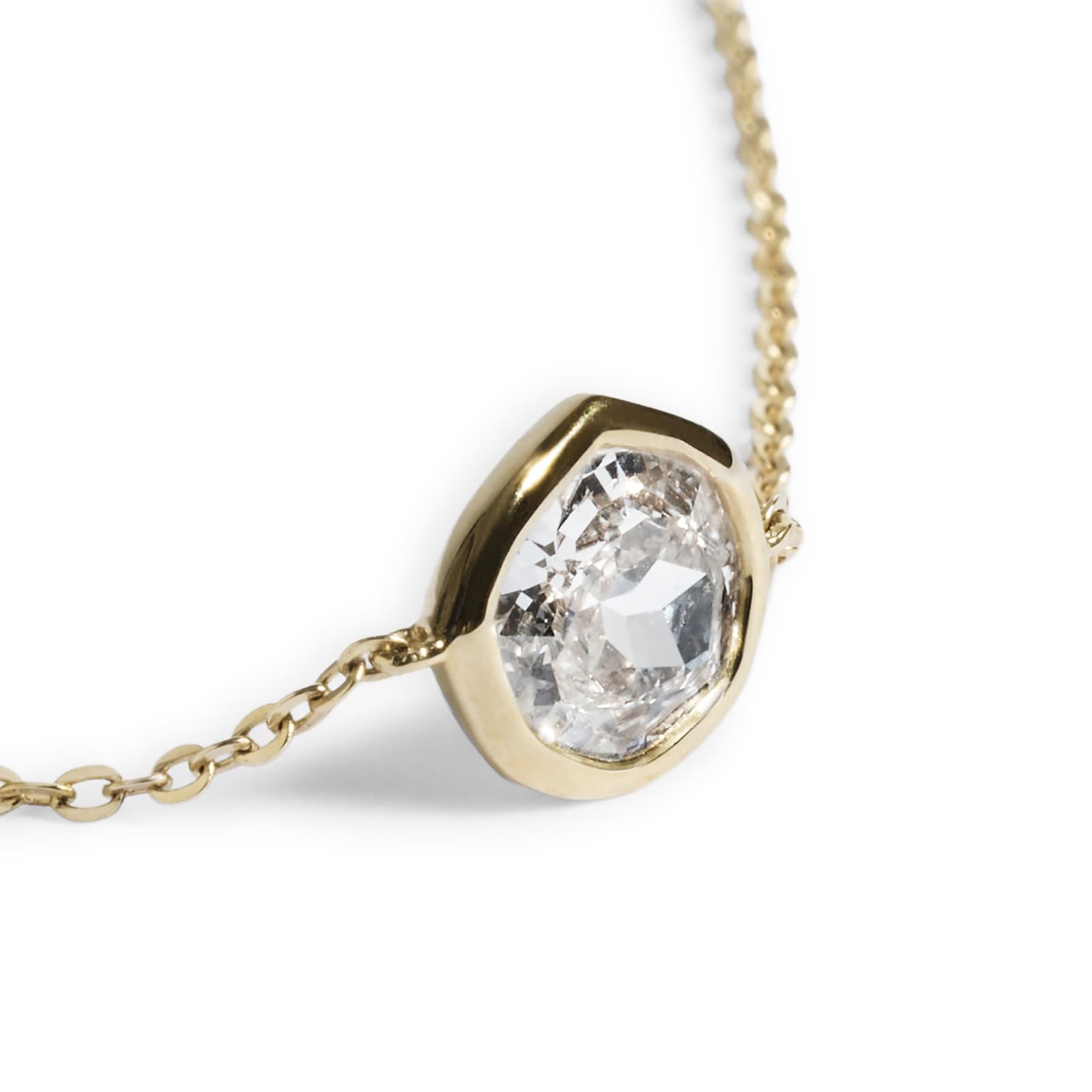 Monica Vinader MV Siren™ Solitaire 0.50ct Lab Grown Diamond Bracelet In 14ct Solid Gold Monica Vinader MV Siren™ Solitaire 0.50ct Lab Grown Diamond Bracelet In 14ct Solid Gold