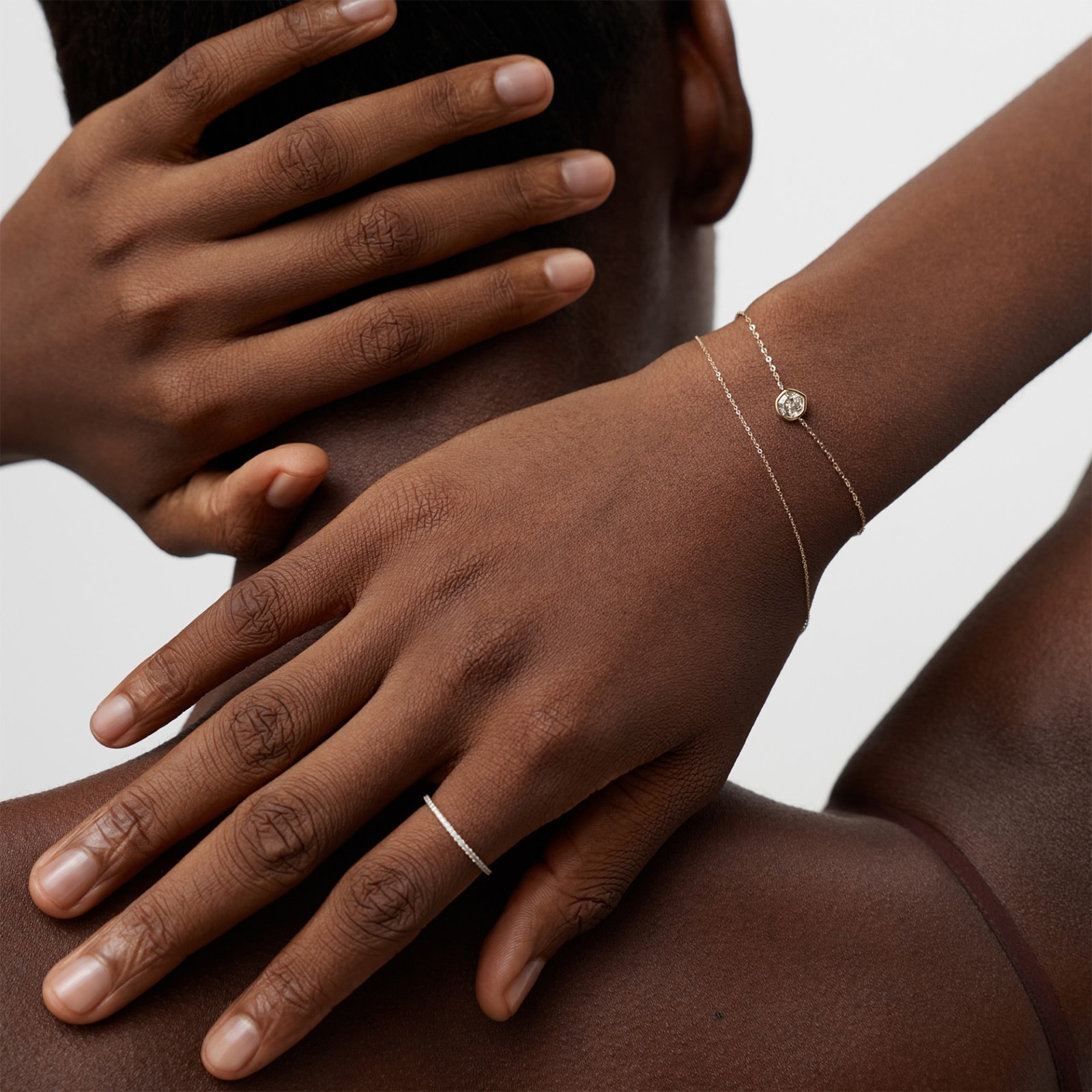 Monica Vinader MV Siren™ Solitaire 0.50ct Lab Grown Diamond Bracelet In 14ct Solid Gold Monica Vinader MV Siren™ Solitaire 0.50ct Lab Grown Diamond Bracelet In 14ct Solid Gold