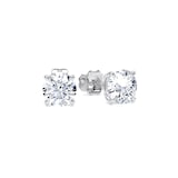 Goldsmiths 9ct White Gold 1.50cttw Brilliant Cut Lab Grown Diamond Solitaire Stud Earrings
