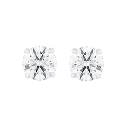 25010004 - 9ct White Gold 1.50cttw Brilliant Cut Lab Grown Diamond Solitaire Stud Earrings