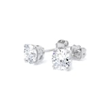 Goldsmiths 9ct White Gold 1.50cttw Brilliant Cut Lab Grown Diamond Solitaire Stud Earrings